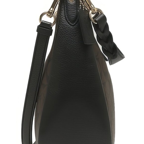 COACH Jules Hobo in Signature Brown Black - C9189 - Picture 7 of 7